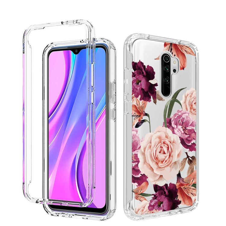 For Xiaomi Redmi 9 PC+TPU Transparent Painted Phone Case