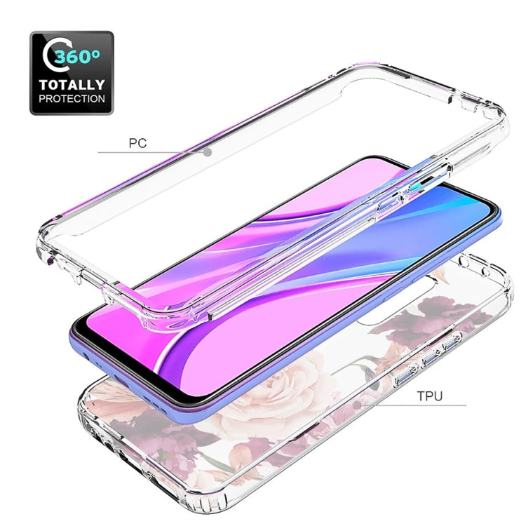 For Xiaomi Redmi 9 PC+TPU Transparent Painted Phone Case