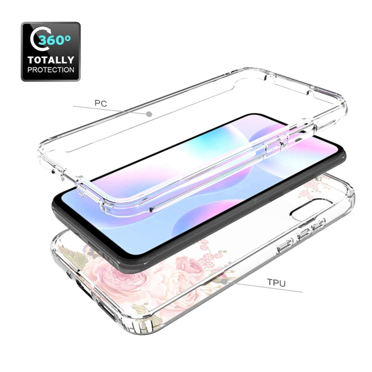 For Xiaomi Redmi 9A PC+TPU Transparent Painted Phone Case