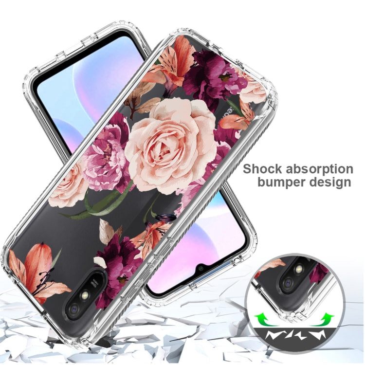 For Xiaomi Redmi 9A PC+TPU Transparent Painted Phone Case