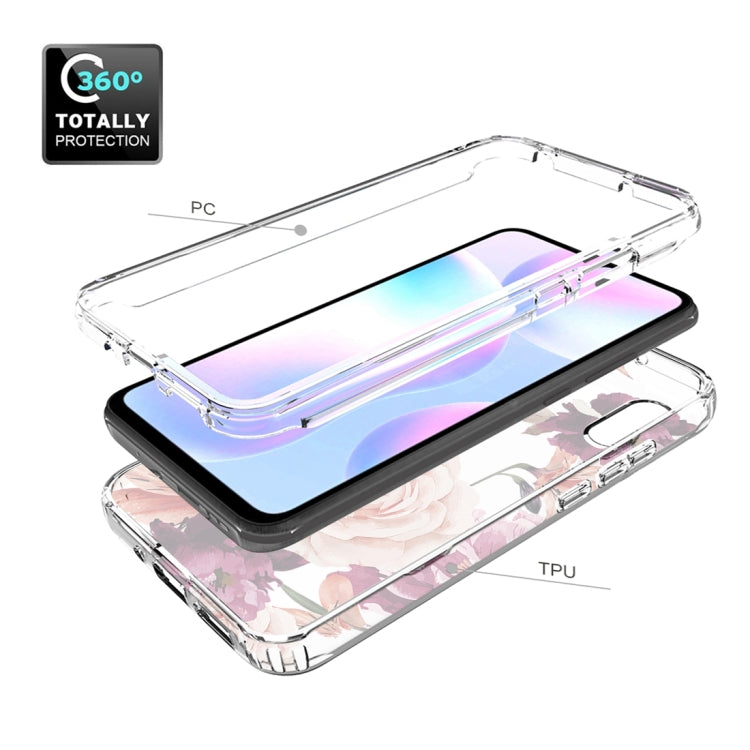 For Xiaomi Redmi 9A PC+TPU Transparent Painted Phone Case
