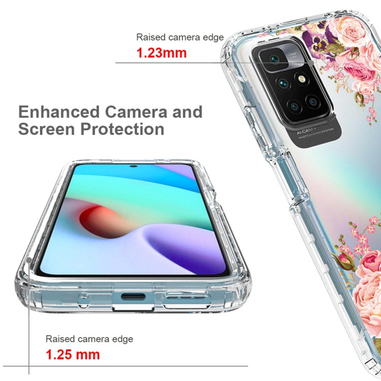 For Xiaomi Redmi 10 PC+TPU Transparent Painted Phone Case