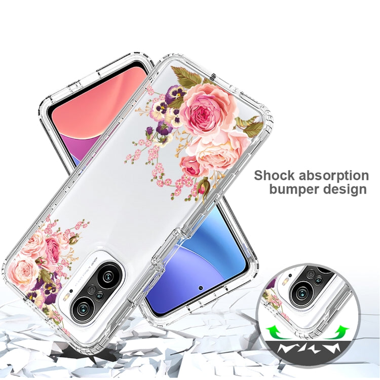 For Xiaomi Redmi K40 PC+TPU Transparent Painted Phone Case