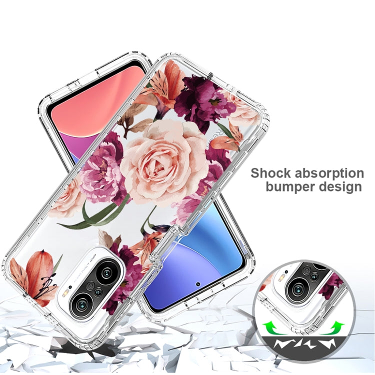 For Xiaomi Redmi K40 PC+TPU Transparent Painted Phone Case