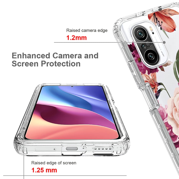 For Xiaomi Redmi K40 PC+TPU Transparent Painted Phone Case