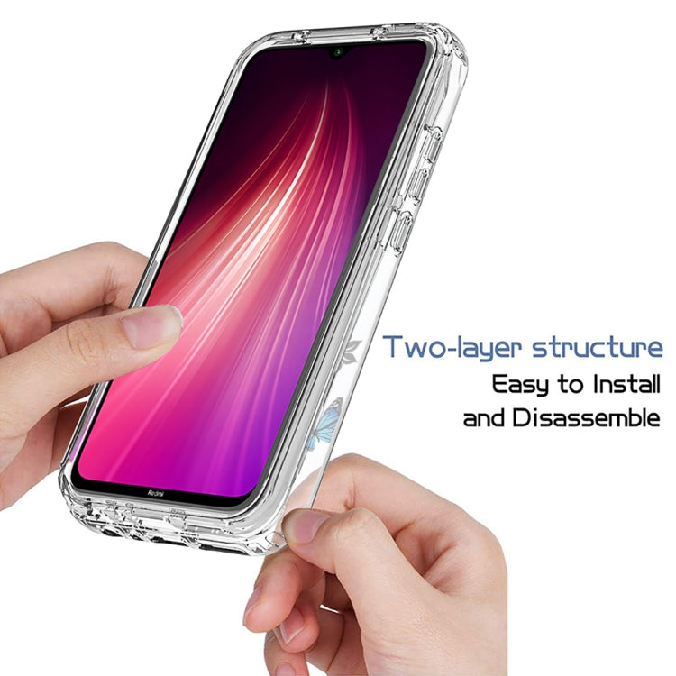 For Xiaomi Redmi Note 8 PC+TPU Transparent Painted Phone Case