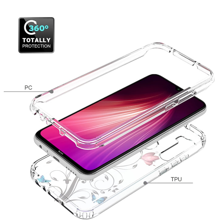 For Xiaomi Redmi Note 8 PC+TPU Transparent Painted Phone Case