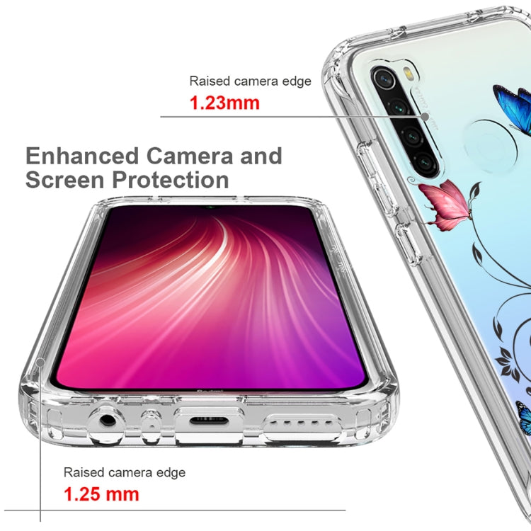 For Xiaomi Redmi Note 8 PC+TPU Transparent Painted Phone Case