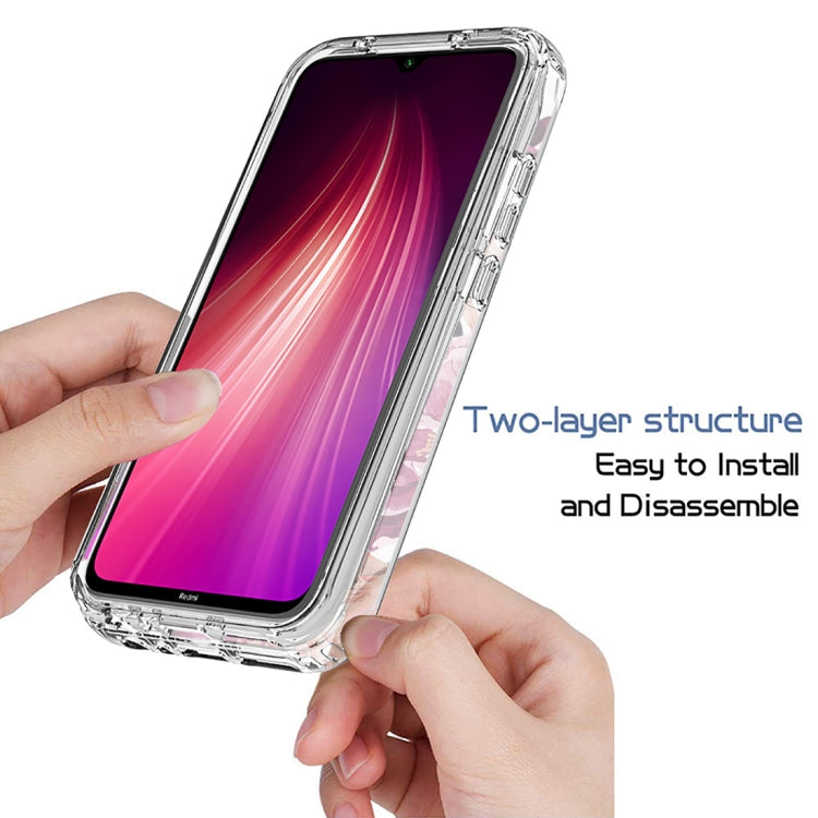For Xiaomi Redmi Note 8 PC+TPU Transparent Painted Phone Case