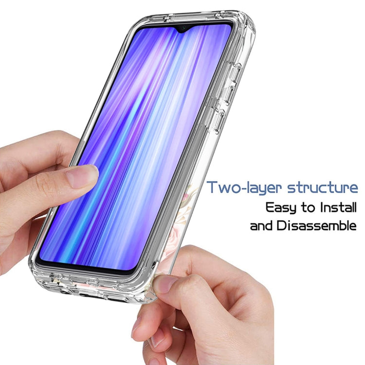 For Xiaomi Redmi Note 8 Pro PC+TPU Transparent Painted Phone Case