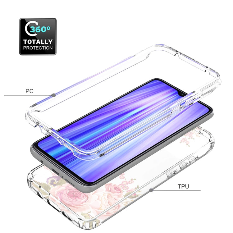 For Xiaomi Redmi Note 8 Pro PC+TPU Transparent Painted Phone Case