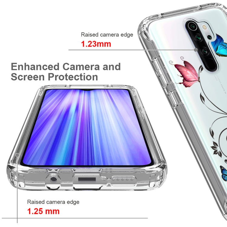 For Xiaomi Redmi Note 8 Pro PC+TPU Transparent Painted Phone Case