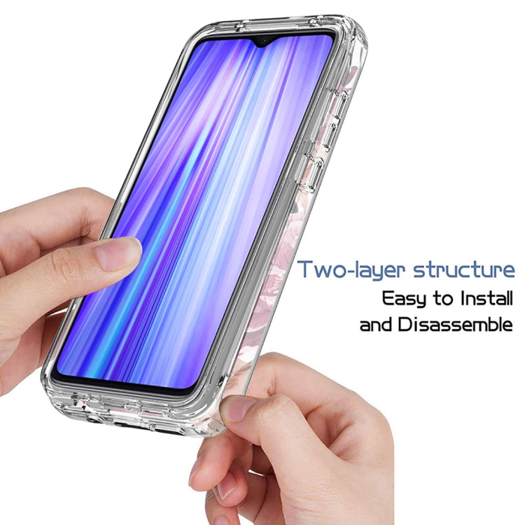For Xiaomi Redmi Note 8 Pro PC+TPU Transparent Painted Phone Case