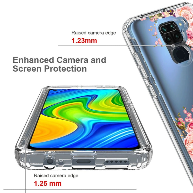 For Xiaomi Redmi Note 9 PC+TPU Transparent Painted Phone Case