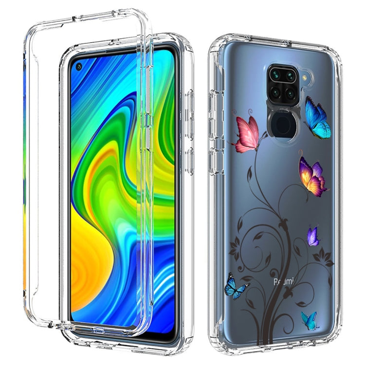 For Xiaomi Redmi Note 9 PC+TPU Transparent Painted Phone Case