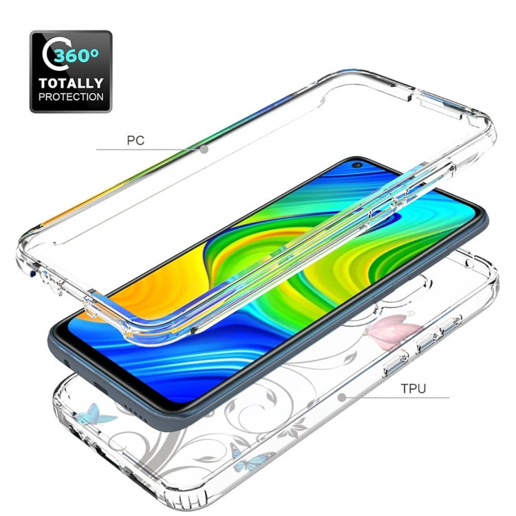 For Xiaomi Redmi Note 9 PC+TPU Transparent Painted Phone Case