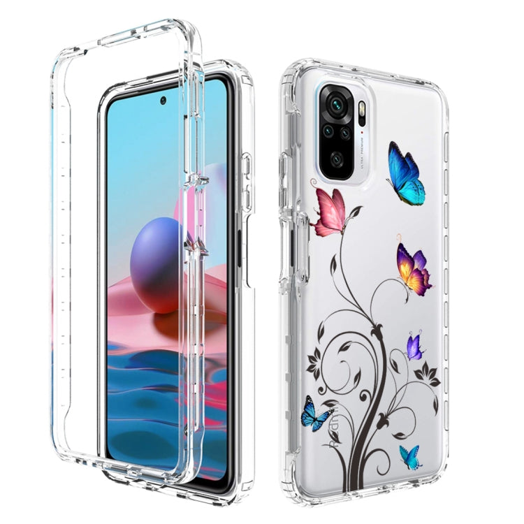 For Xiaomi Redmi Note 10 PC+TPU Transparent Painted Phone Case