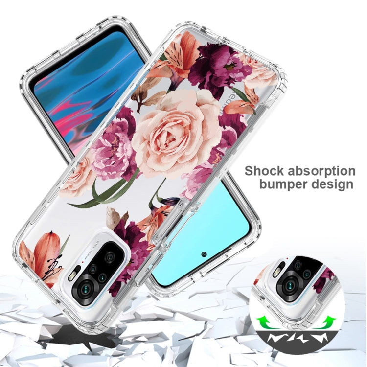 For Xiaomi Redmi Note 10 PC+TPU Transparent Painted Phone Case