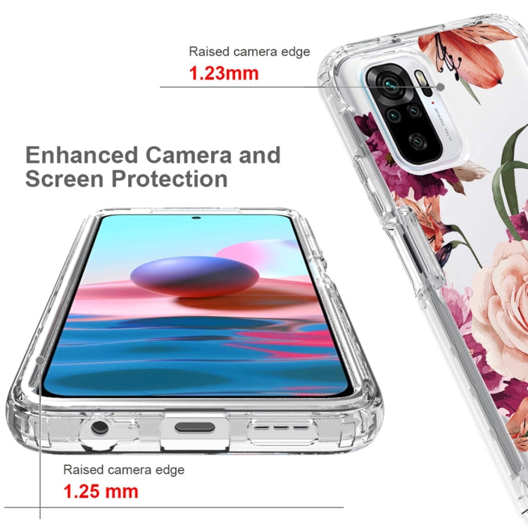 For Xiaomi Redmi Note 10 PC+TPU Transparent Painted Phone Case