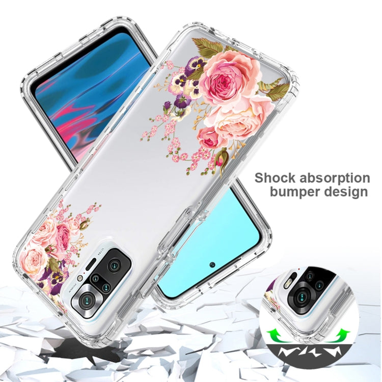 For Xiaomi Redmi Note 10 Pro PC+TPU Transparent Painted Phone Case