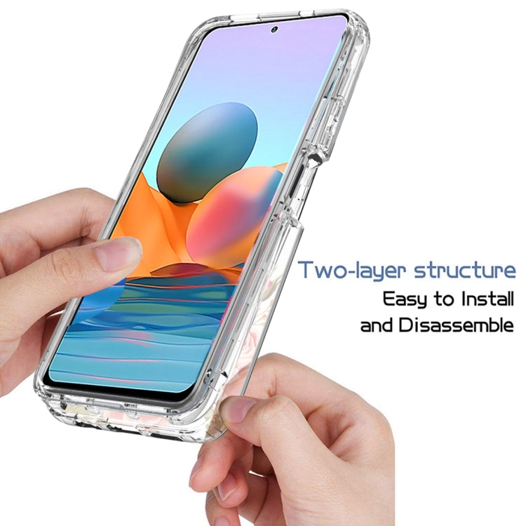 For Xiaomi Redmi Note 10 Pro PC+TPU Transparent Painted Phone Case