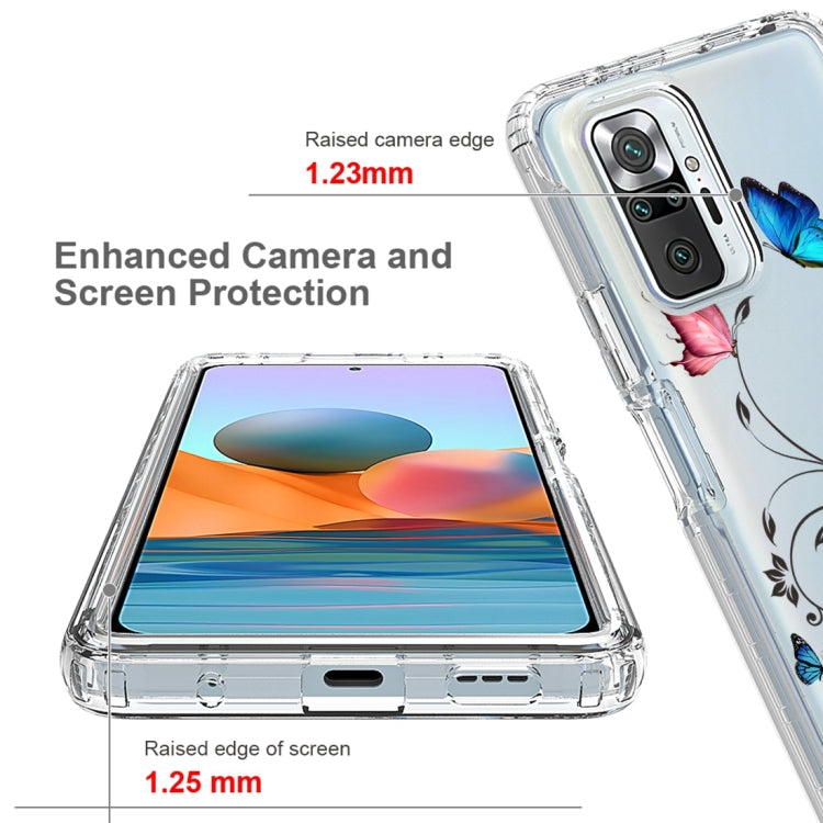 For Xiaomi Redmi Note 10 Pro PC+TPU Transparent Painted Phone Case