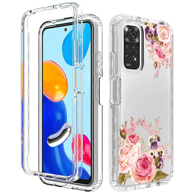 For Xiaomi Redmi Note 11 PC+TPU Transparent Painted Phone Case