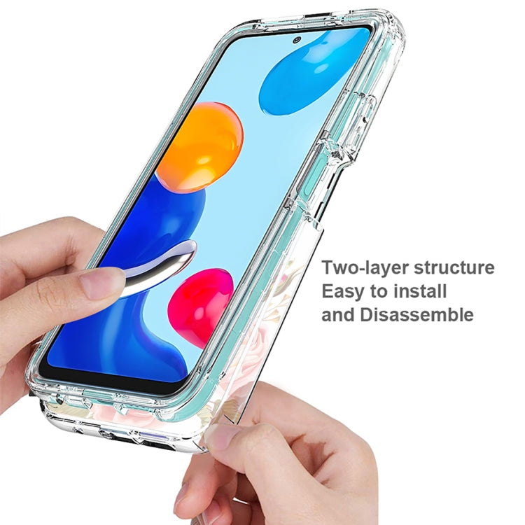For Xiaomi Redmi Note 11 PC+TPU Transparent Painted Phone Case