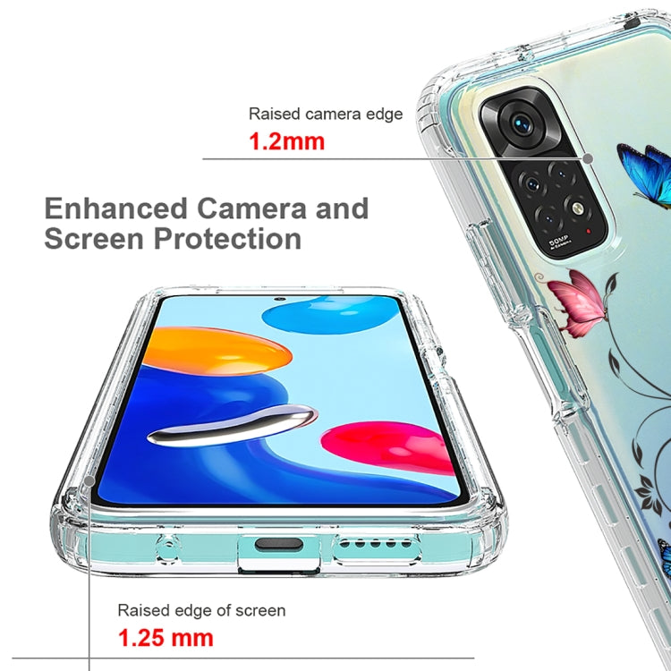 For Xiaomi Redmi Note 11 PC+TPU Transparent Painted Phone Case