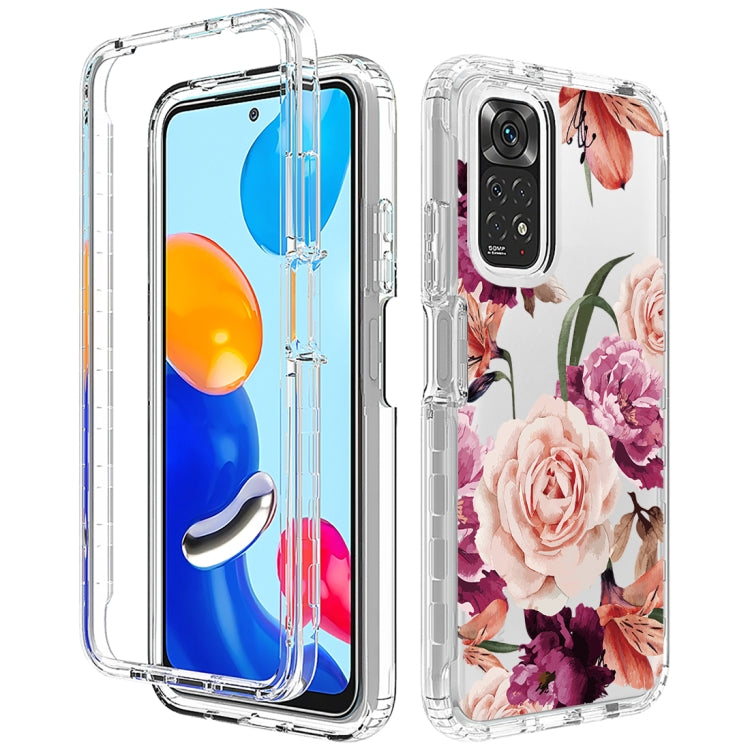 For Xiaomi Redmi Note 11 PC+TPU Transparent Painted Phone Case