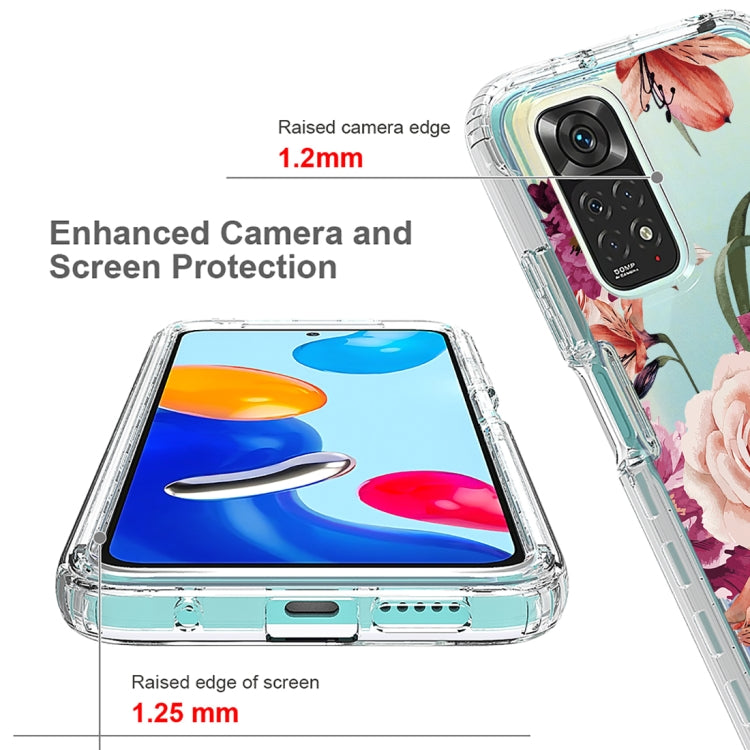 For Xiaomi Redmi Note 11 PC+TPU Transparent Painted Phone Case
