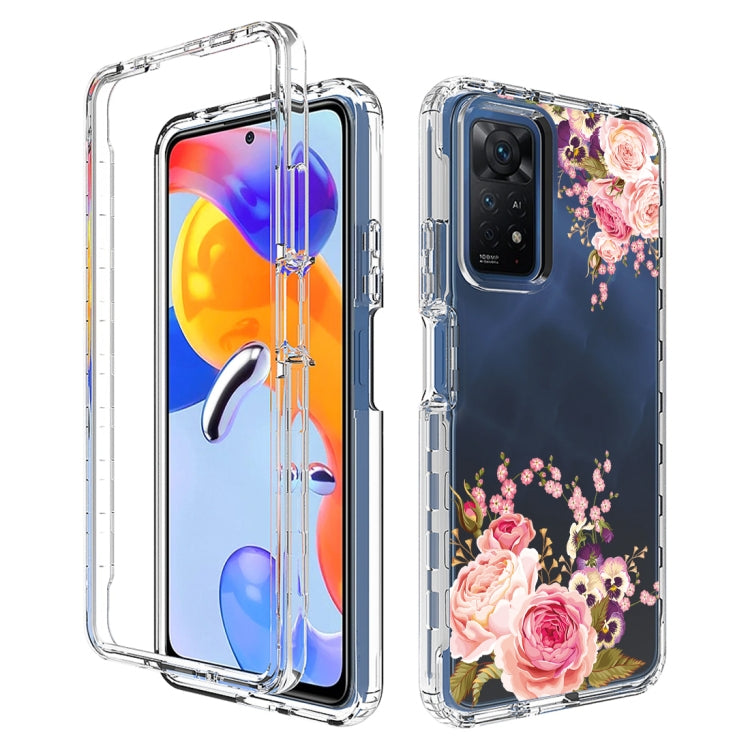 For Xiaomi Redmi Note 11 Pro PC+TPU Transparent Painted Phone Case
