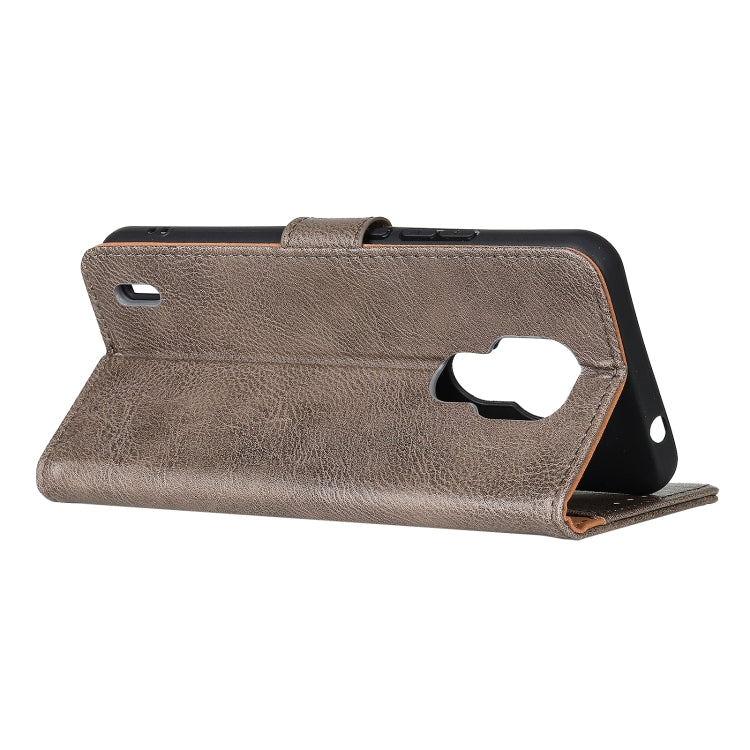 For Motorola E7 Cowhide Texture Horizontal Flip Leather Case with Holder & Card Slots & Wallet