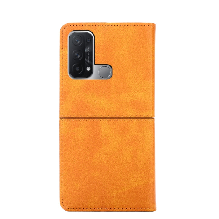 For OPPO Reno5 A Cow Texture Magnetic Horizontal Flip Leather Phone Case