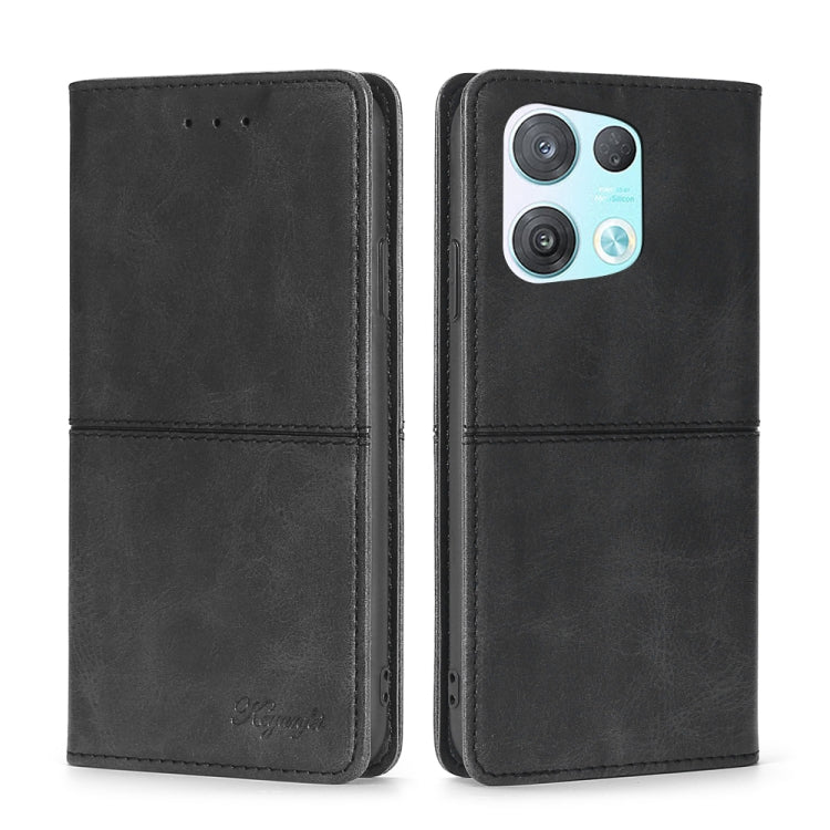 For OPPO Reno8 Pro 5G Cow Texture Magnetic Horizontal Flip Leather Phone Case