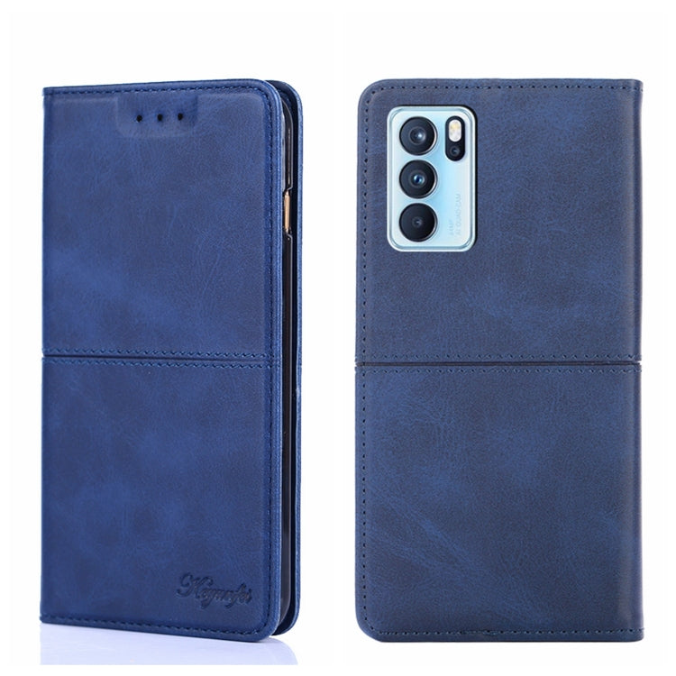 For OPPO Reno6 Pro Cow Texture Magnetic Horizontal Flip Leather Phone Case