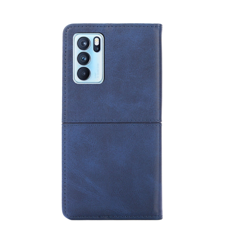 For OPPO Reno6 Pro Cow Texture Magnetic Horizontal Flip Leather Phone Case