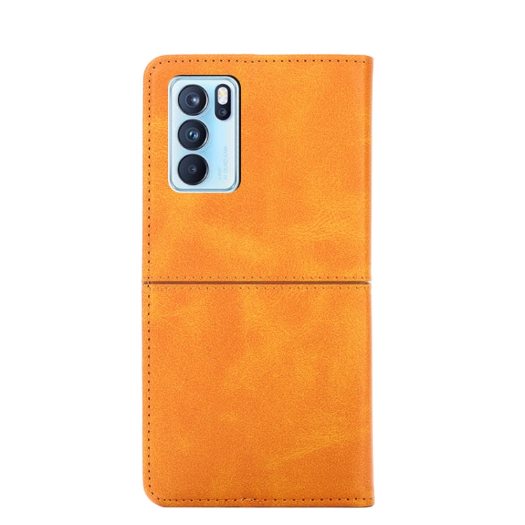 For OPPO Reno6 Pro Cow Texture Magnetic Horizontal Flip Leather Phone Case