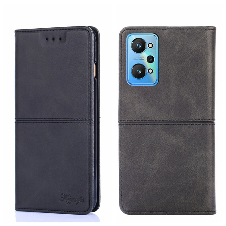 For OPPO Realme GT Neo2 5G Cow Texture Magnetic Horizontal Flip Leather Phone Case