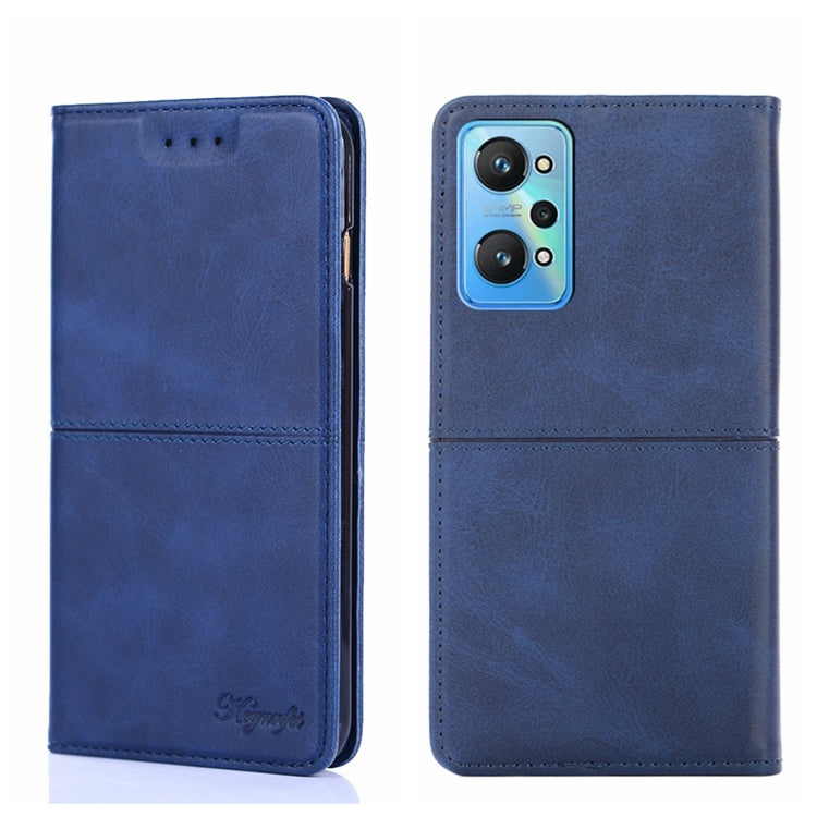 For OPPO Realme GT Neo2 5G Cow Texture Magnetic Horizontal Flip Leather Phone Case