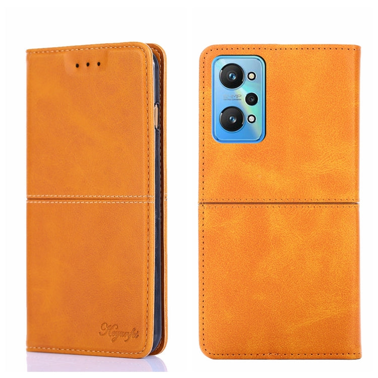 For OPPO Realme GT Neo2 5G Cow Texture Magnetic Horizontal Flip Leather Phone Case