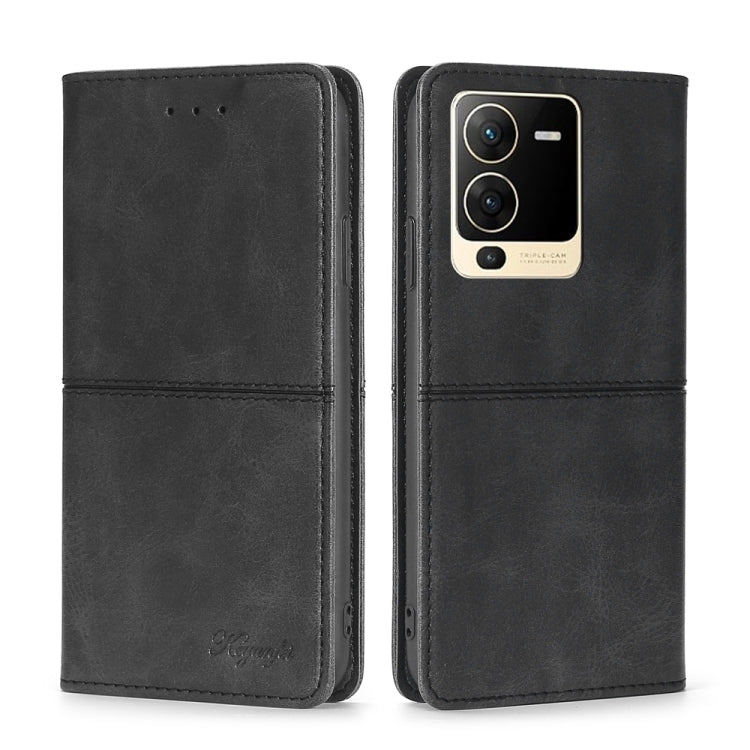 For vivo S15 5G Cow Texture Magnetic Horizontal Flip Leather Phone Case
