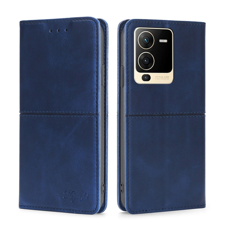 For vivo S15 5G Cow Texture Magnetic Horizontal Flip Leather Phone Case