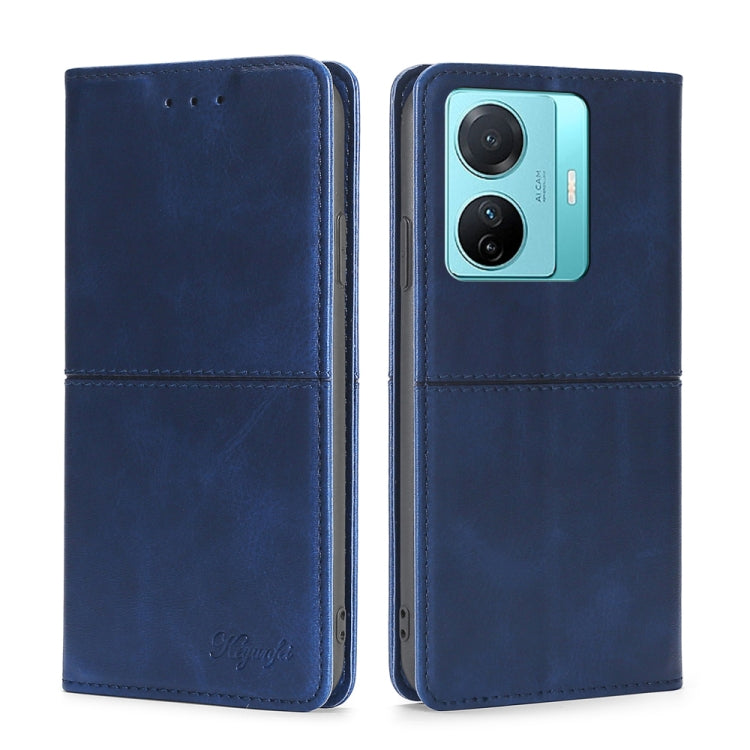 For vivo S15e 5G/T1 Snapdragon 778G Cow Texture Magnetic Horizontal Flip Leather Phone Case