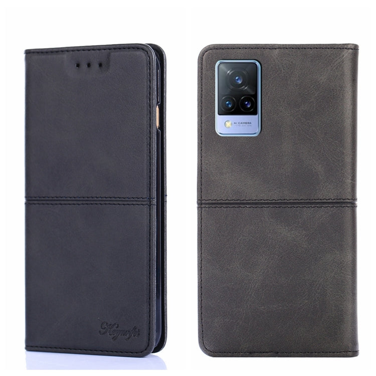For vivo V21 4G/V21 5G Cow Texture Magnetic Horizontal Flip Leather Phone Case