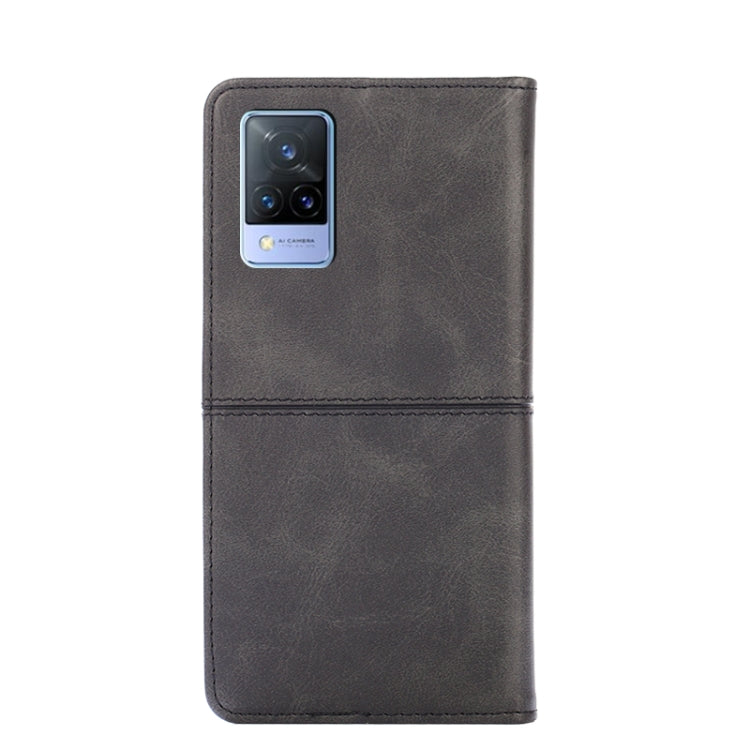 For vivo V21 4G/V21 5G Cow Texture Magnetic Horizontal Flip Leather Phone Case