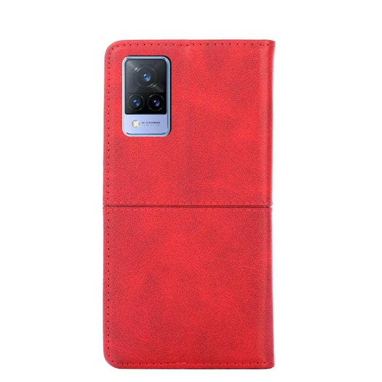 For vivo V21 4G/V21 5G Cow Texture Magnetic Horizontal Flip Leather Phone Case