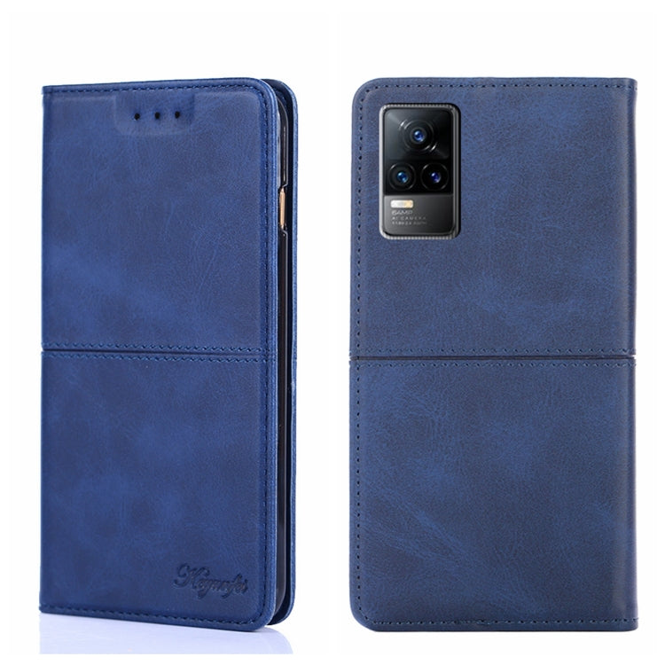 For vivo V21e 4G/Y73 2021 Cow Texture Magnetic Horizontal Flip Leather Phone Case