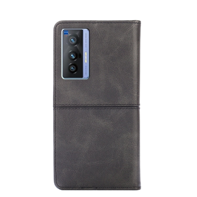 For vivo X70 Cow Texture Magnetic Horizontal Flip Leather Phone Case