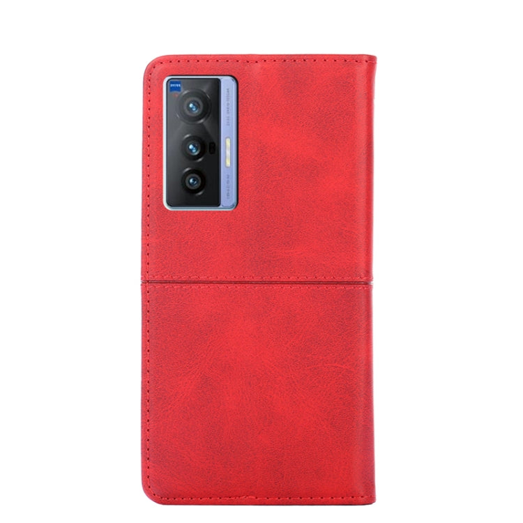 For vivo X70 Cow Texture Magnetic Horizontal Flip Leather Phone Case